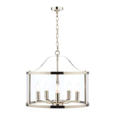 Laura Ashley Harrington 5 Light Lantern Polished Nickel